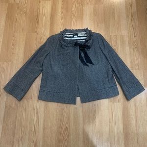 Plush wool flannel cropped jacket from J. Crew